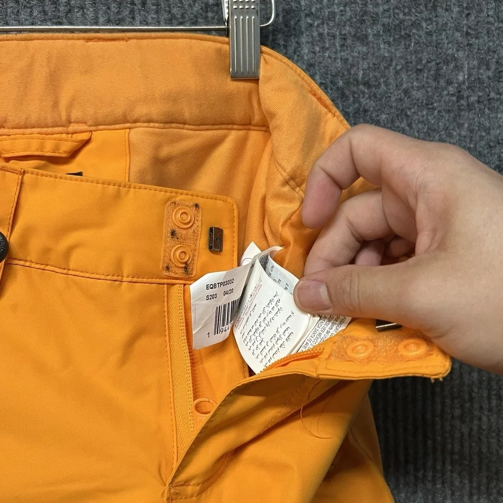 Quicksilver Porter Snow‎ Pants Youth Size L-14 Orange Dryflight 10k Waterproof